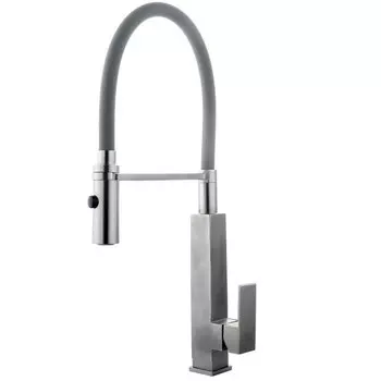 Смеситель для кухни Fashun A54102-12 сатин, серый