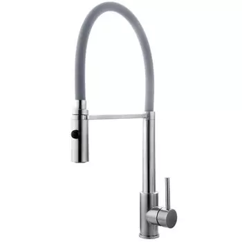 Смеситель для кухни Fashun A54111-12 сатин. серый