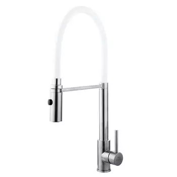 Смеситель для кухни Fashun A54111-8 сатин. белый