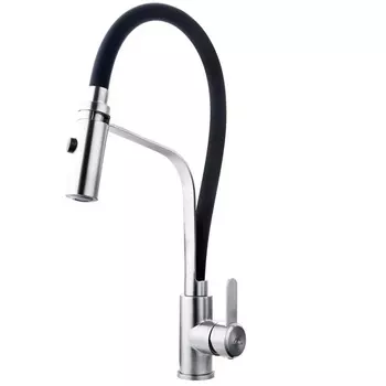 Смеситель для кухни Fashun A54112-7 сатин. черный