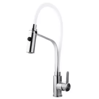 Смеситель для кухни Fashun A54112-8 сатин. белый