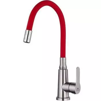 Смеситель для кухни Fashun A54301-10 сатин, красный