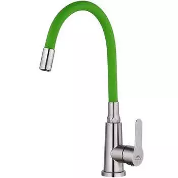 Смеситель для кухни Fashun A54301-6 сатин, зеленый