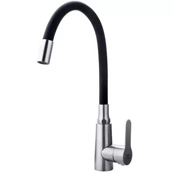 Смеситель для кухни Fashun A54301-7 сатин, черный