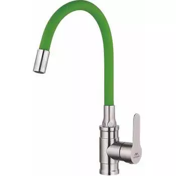Смеситель для кухни Fashun A54401-6 сатин, зеленый
