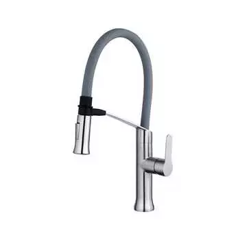 Смеситель для кухни Fashun A54501-12 сатин, серый