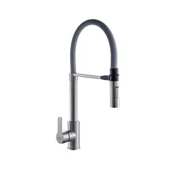 Смеситель для кухни Fashun A54511-12 сатин, серый