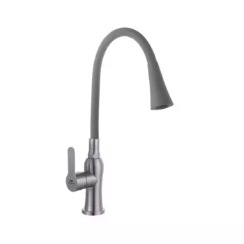 Смеситель для кухни Fashun A54801+N7357 сатин, серый