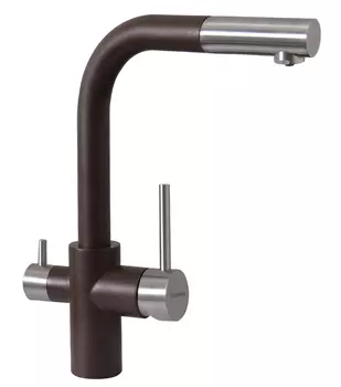 Смеситель для кухни Florentina Кристалл 333.32H.2123.303 мокко