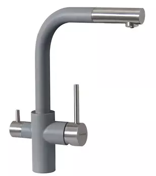 Смеситель для кухни Florentina Кристалл 333.32H.2123.307 серый шелк