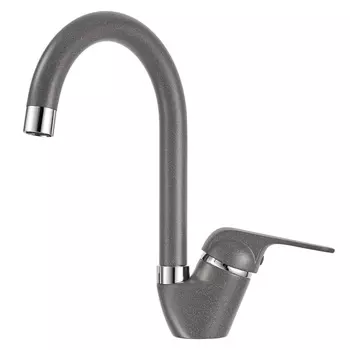 Смеситель для кухни Granula 1024 Графит (черно-серый)