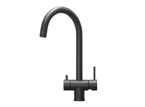 Смеситель для кухни Granula Kitchen Space 7104, ЧЕРНЫЙ МАТОВЫЙ