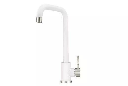 Смеситель для кухни Granula ST-4033, БЕЛЫЙ