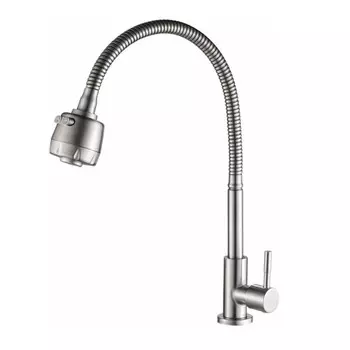 Смеситель для кухни Haiba Моно HB4181 сталь (для холодной воды)