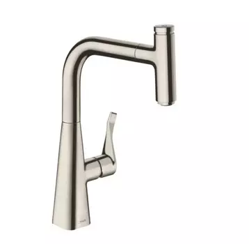 Смеситель для кухни Hansgrohe Metris 14857800 нержавеющая сталь
