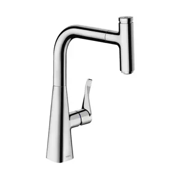 Смеситель для кухни Hansgrohe Metris Select 73802000 хром