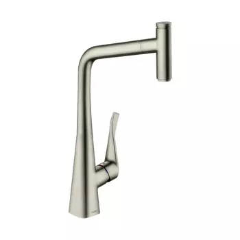 Смеситель для кухни Hansgrohe Metris Select 73803800 сталь
