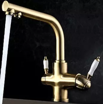 Смеситель для кухни Lemark Villa LM4861B бронза