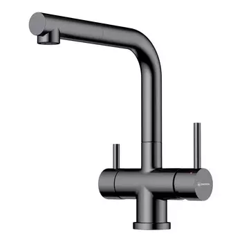 Смеситель для кухни Omoikiri Takamatsu-S 4994564 вороненая сталь