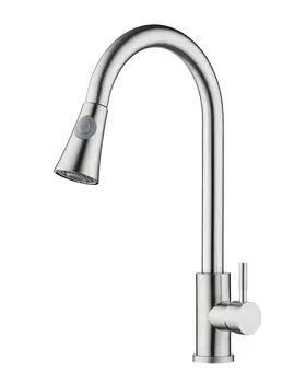 Смеситель для кухни Orange Steel M99-120st сталь