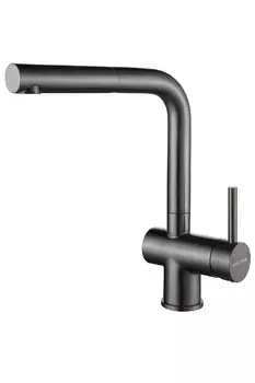 Смеситель для кухни Paulmark Dosse Do214418-GM вороненая сталь