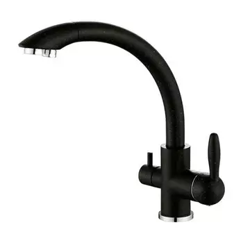 Смеситель для кухни Paulmark Essen Es213001-308 Чёрный