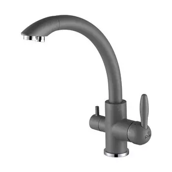 Смеситель для кухни Paulmark Essen Es213001-402 Серый металлик