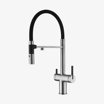 Смеситель для кухни Paulmark Gravity Gr213888-BS, брашированная сталь