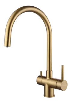 Смеситель для кухни Paulmark Heller He213218-BG брашированное золото