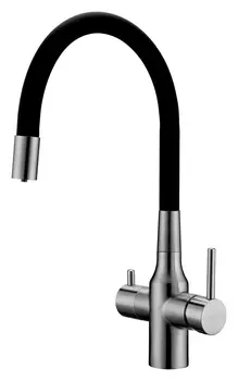 Смеситель для кухни Paulmark Salix SA213419-BS брашированная сталь