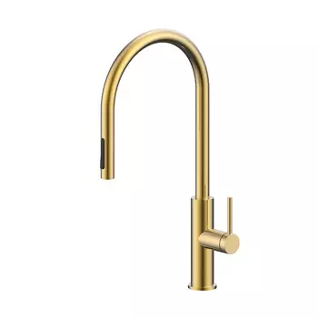 Смеситель для кухни Paulmark SENSO Se215180-SBG светлое брашированное золото