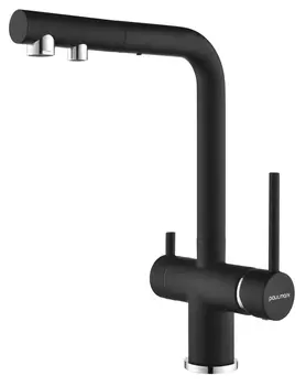 Смеситель для кухни Paulmark Serpentine Se213222-418 черный