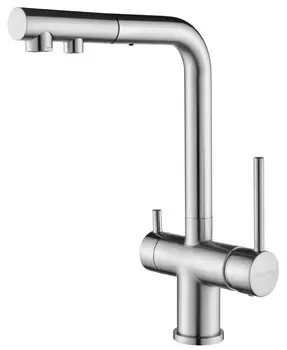 Смеситель для кухни Paulmark Serpentine Se213222-NI никель