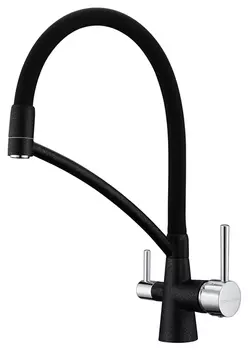 Смеситель для кухни Paulmark Siegen Si213111-418 Чёрный металлик
