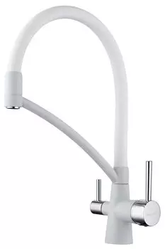 Смеситель для кухни Paulmark Siegen Si213111-431WH матовый белый