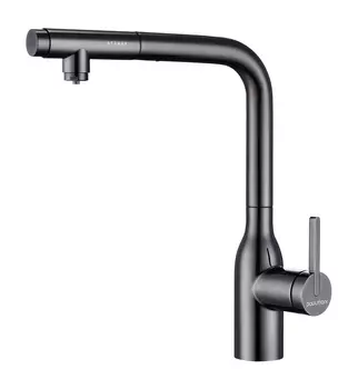 Смеситель для кухни Paulmark Viper Vi213105-GB глянцевый черный