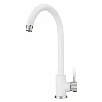 Смеситель для кухни Point PN3101W белый, хром