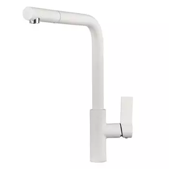 Смеситель для кухни Point PN3102W белый, хром