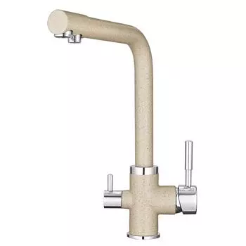 Смеситель для кухни Point PN3103BG бежевый, хром