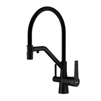 Смеситель для кухни Raglo R80 R80.62.06 черный, с подключением к фильтру