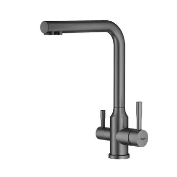 Смеситель для кухни Raglo R81 R81.61.09 графит, с подключением к фильтру