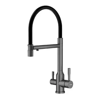 Смеситель для кухни Raglo R81 R81.63.09 графит, с подключением к фильтру