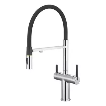 Смеситель для кухни Rose R458 с подключением фильтра воды, хром