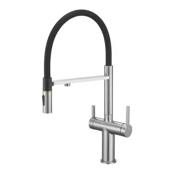 Смеситель для кухни Rose R458L с подключением фильтра воды, сатин