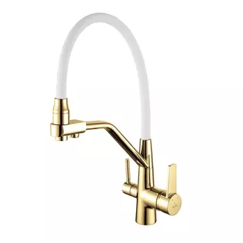 Смеситель для кухни Rose R558E золото