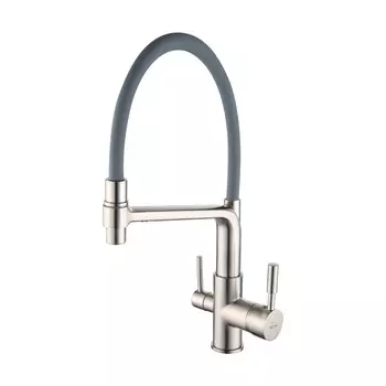 Смеситель для кухни Rose R658L сатин