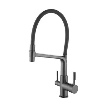 Смеситель для кухни Rose R658Y серый