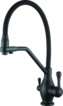 Смеситель для кухни Rose R858H черный