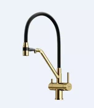 Смеситель для кухни Sancos Dora SC4003BG брашированное золото
