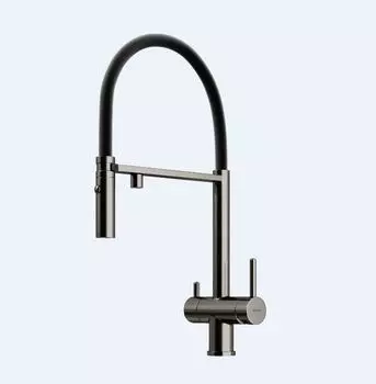 Смеситель для кухни Sancos Imola SC4010GG вороненая сталь
